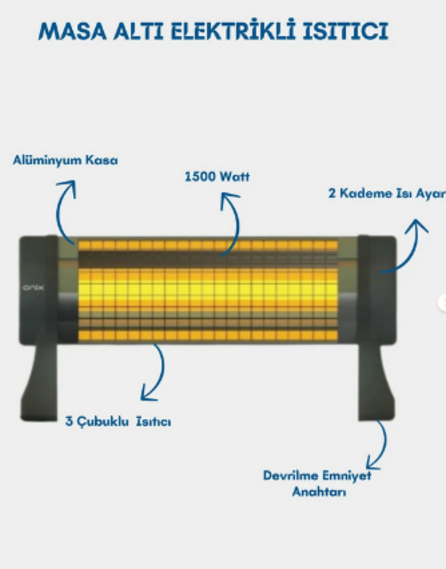 ONİX MASA ALTI ISITICI